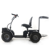 scooter elettrico personalizzato con motore brushless con porta sacca da golf con cestino