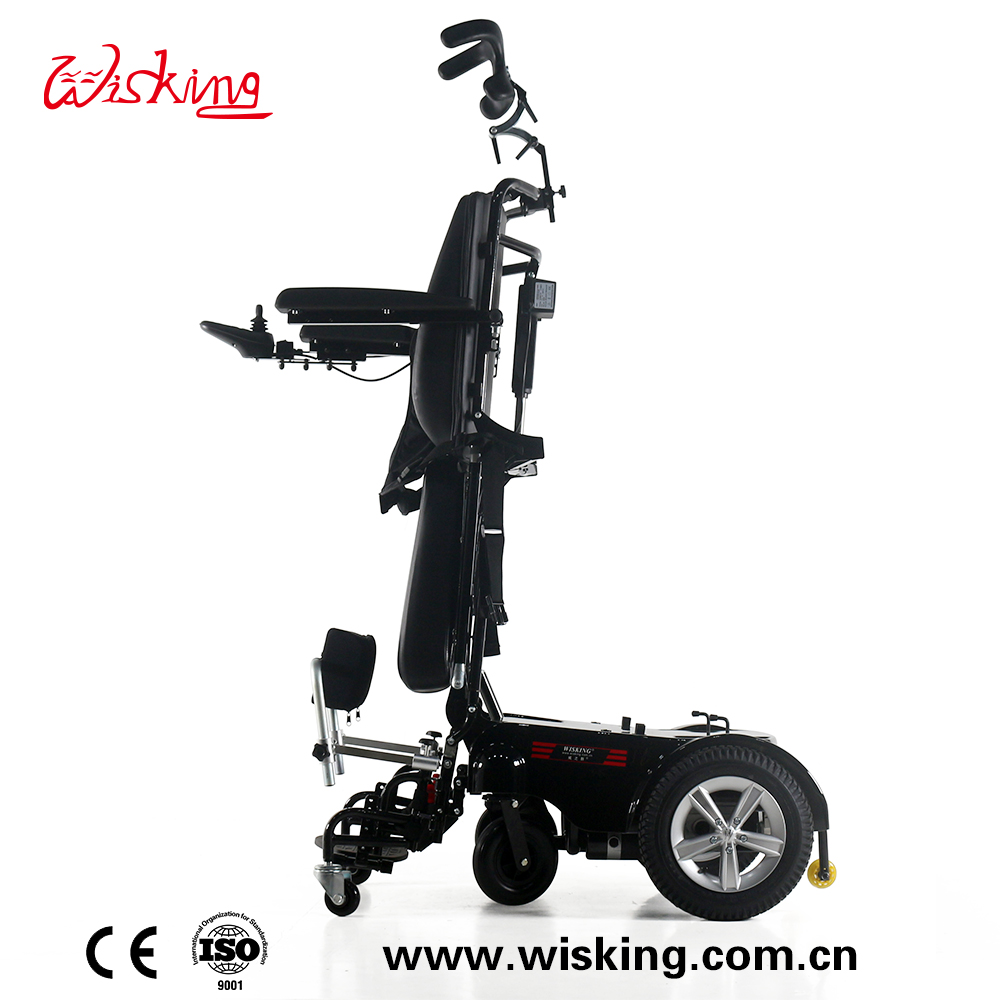 sedia a rotelle elettrica reclinabile in piedi sedia a rotelle elettrica multifunzionale per portatori di handicap