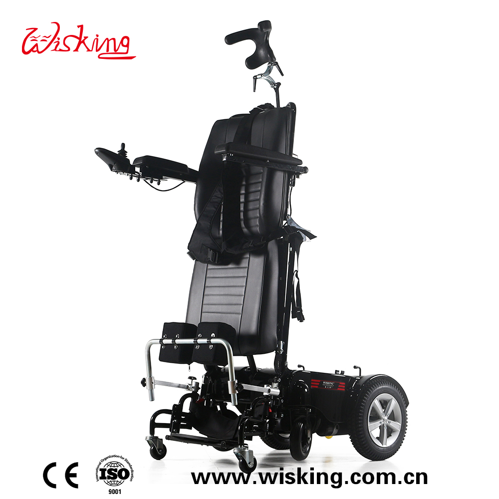sedia a rotelle elettrica reclinabile in piedi sedia a rotelle elettrica multifunzionale per portatori di handicap